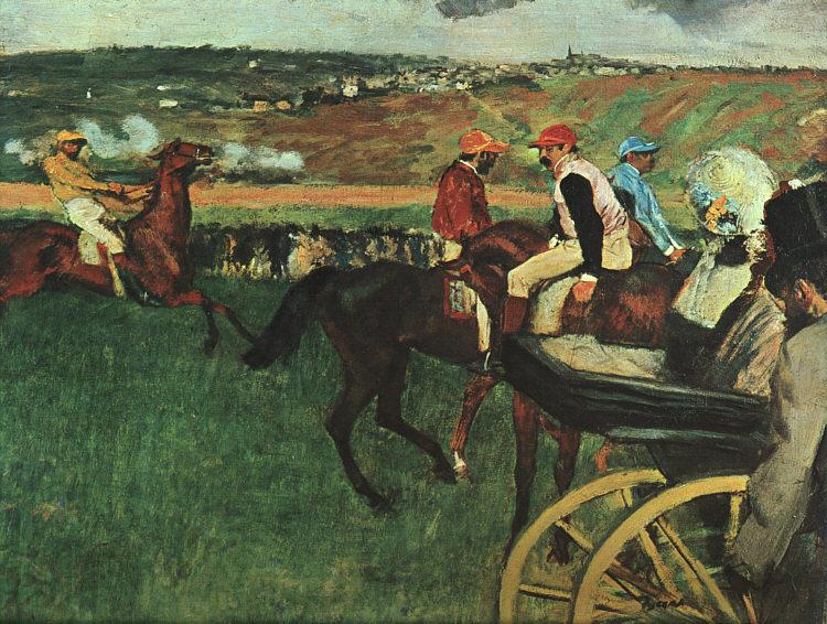 Edgar Degas At the Races France oil painting art